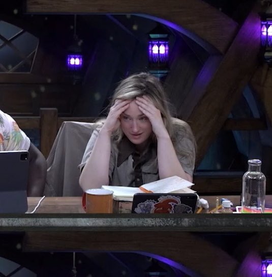 s_raegan's tweet photo. just two players who thought giving their character a family was a good idea during an era titled “calamity” 
#CriticalRoleSpoilers https://t.co/VZIY6f1g0i