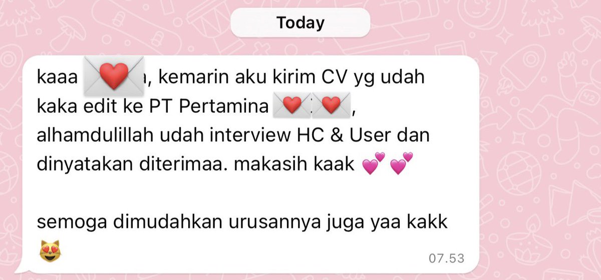 mugffins's tweet photo. hiii semua 💌

aku open jasa review &amp; edit CV ATS, dijamin rentang nilai 95-100 di sistem ATS checker nya langsung. bisa request pakai summary atau tidak!

boleh langsung tanya2 lewat dm atau wa di bio yaa 🤗 #zonauang https://t.co/jD6Dvl56FG
