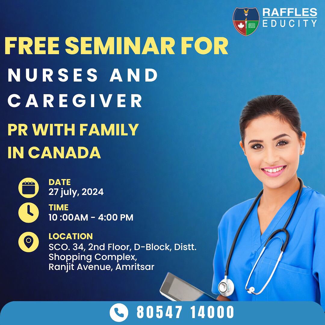RafflesEducity's tweet photo. Hello Amritsar If You want to be Canada PR with Your Family Then Pick Up The Phone And Call 80547-14000 We Are Coming Tomorrow To the AmritsarOffice Of Raffles Educity 🤞🏻

#FayePeraya #ImranKhan #Raayan #RaayanRageTomorrow #Russia https://t.co/Jbb22j145t