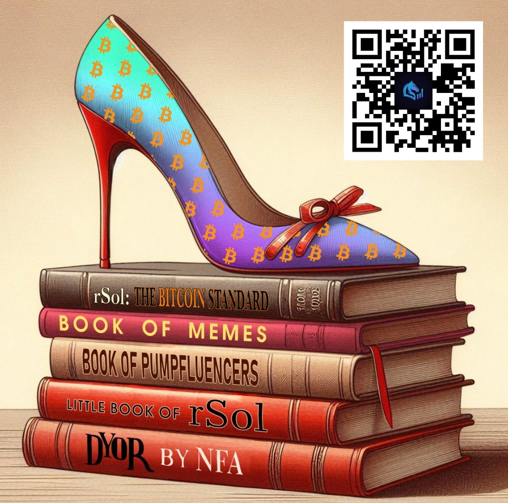 RedSolsX's tweet photo. And this is for the ladies.... for the upcoming @TheBitcoinConf 

So they rock them in style and attract men and more ladies to WEB3, crypto and universe

STUDY 📚 & DYOR  the most fashionable meme to empower👗

#BTC 

#RSOL $RSOL
#Solana
#pumpthepumps 👠👠
CA: 61wgvSvxv4NrCizCn5NrGTgLkvXqsxfsXKDfVyqzGV8i