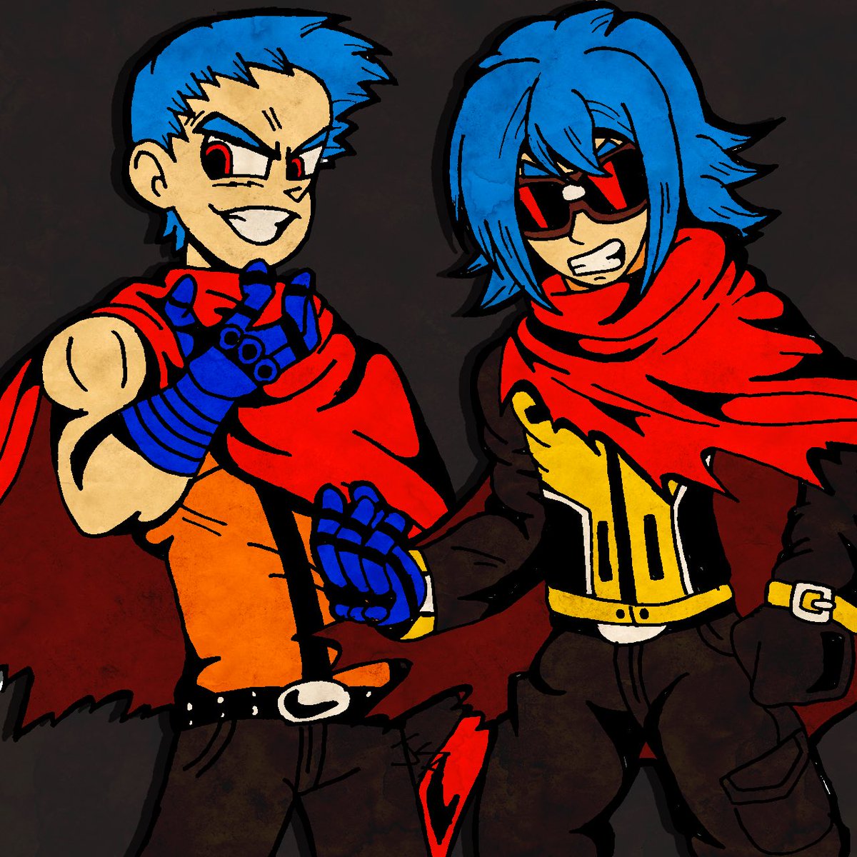 yungyuji's tweet image. Double Trouble (K9999 &amp;amp; Krohnen)
#KingOfFighters #K9999 #Krohnen #SNK