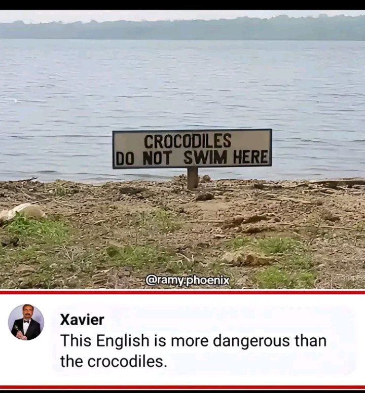Swim at yo own risk 😊