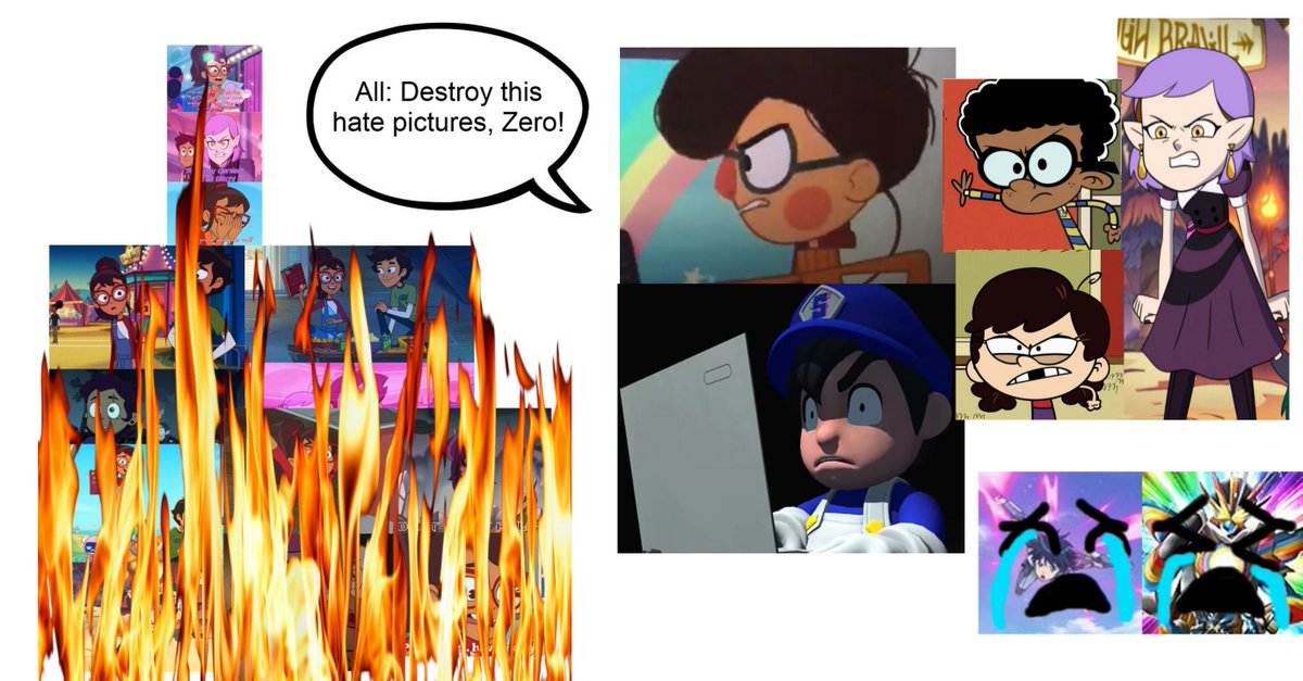alnbckr's tweet photo. calamity trio and dorg his friends burns zerowarriorzx/Zeropaladinxv4's art
for. @smg4official #amphibia #TheOwlHouse #TheLoudHouse #TheCasagrandes #dorgvandango
#SMG4 https://t.co/cMkkJvDH74