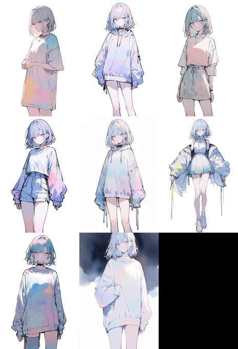 同一プロンプト、同一シード値で、LoRA適用だけ「0」にした比較画像がこちら。画風を変えるテストでは、Dim&Alpha=32でも充分な精度が出ているように感じるし、=128ではちょっと過学習気味な印象を受ける。間を取って=64でのトレーニングするとベターか…? 