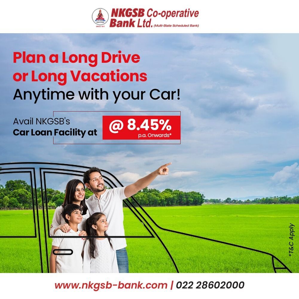 NkgsbBank's tweet photo. NKGSB Co-Operative Bank's Car Loan Facility offers competitive interest rates starting from 8.45% p.a. onwards, making owning a brand new car easier than ever. Experience the thrill of driving off in your dream vehicle with the support of our reliable financing solutions.
#NKGSB https://t.co/VL7mMFVmUj