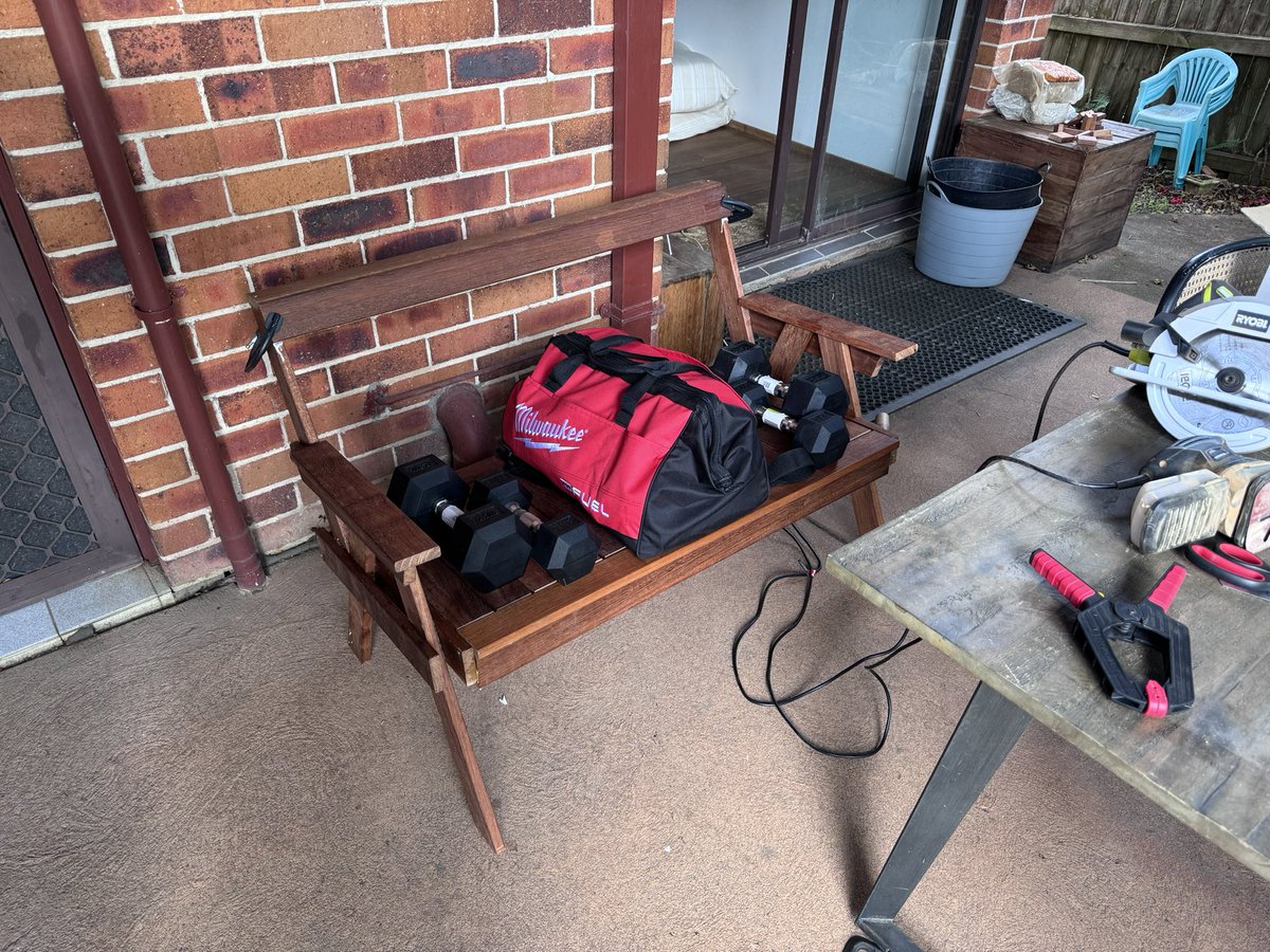 jasegooding's tweet photo. Stoked it holds weight tho ngl was nervous about it even doing that but supports both mum and I sitting on it so im stoked with that https://t.co/WYhwHKJpRn