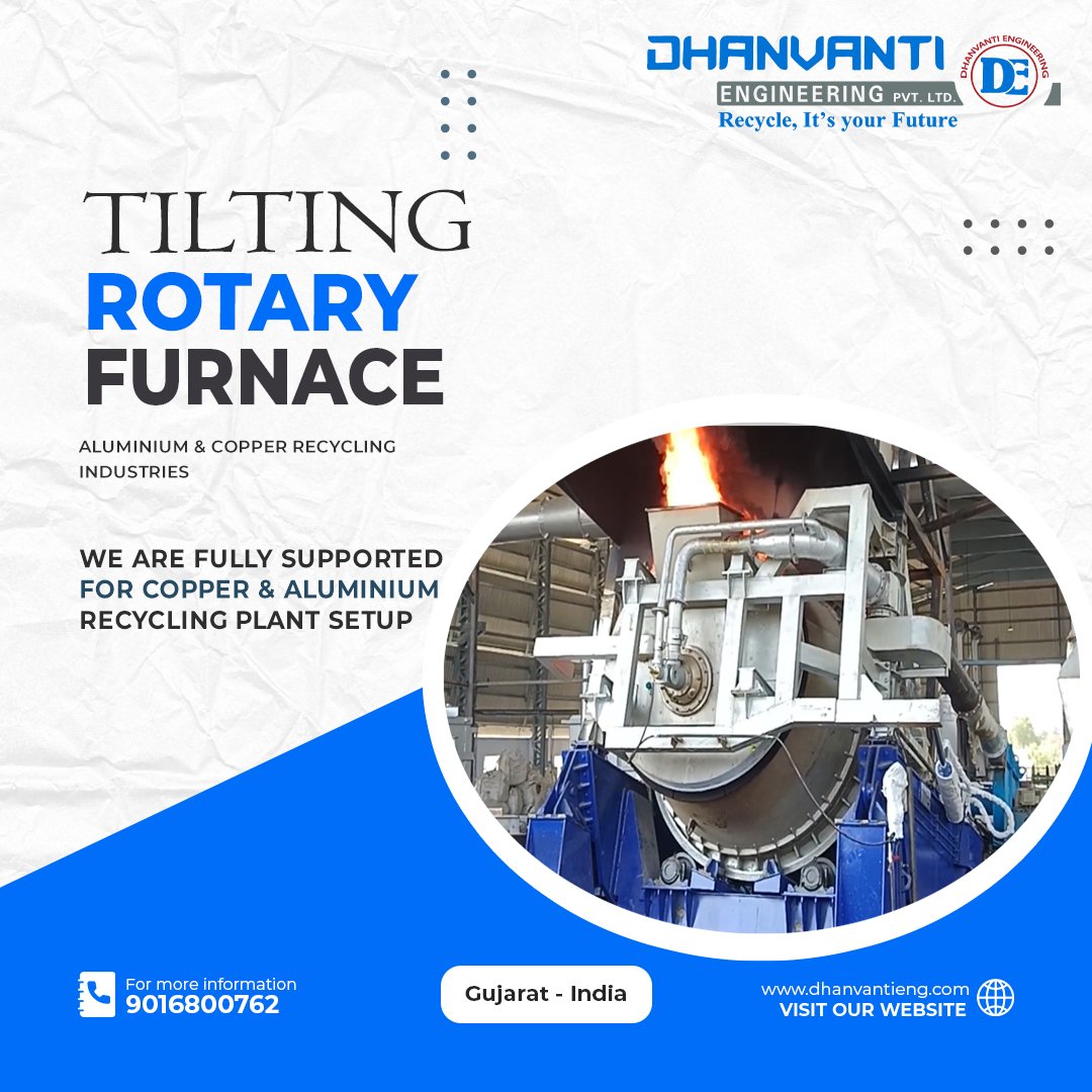 dhanvanti_eng's tweet image. Aluminum Melting Tilting Rotary Furnace

Total Solutions for Aluminum Melting for more details contact us on 9016800761/62 &amp;amp; also visit us on dhanvantieng.com

#Aluminium #MeltingFurnace #RotaryFurnace #MetalRecycling #IndustrialEquipment #Foundry #MetalCasting