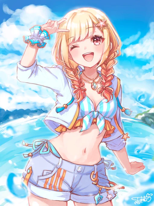 水着咲希ちゃん #prsk_FA