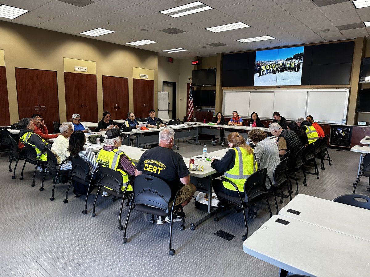 SSF Fire Department (@ssffire) on Twitter photo Just finished a <a href="/SSFCERT/">SSF CERT</a> meeting #Planning & #Preparing. Thank you for everything you do as a team for <a href="/CityofSSF/">South San Francisco</a> #Volunteering <a href="/SSFFire/">SSF Fire Department</a> <a href="/NationalCERT1/">National CERT Association</a> <a href="/ListosCA/">Listos California</a> <a href="/Cal_OES/">California Governor's Office of Emergency Services</a> Just finished a <a href="/SSFCERT/">SSF CERT</a> meeting #Planning & #Preparing. Thank you for everything you do as a team for <a href="/CityofSSF/">South San Francisco</a> #Volunteering <a href="/SSFFire/">SSF Fire Department</a> <a href="/NationalCERT1/">National CERT Association</a> <a href="/ListosCA/">Listos California</a> <a href="/Cal_OES/">California Governor's Office of Emergency Services</a>