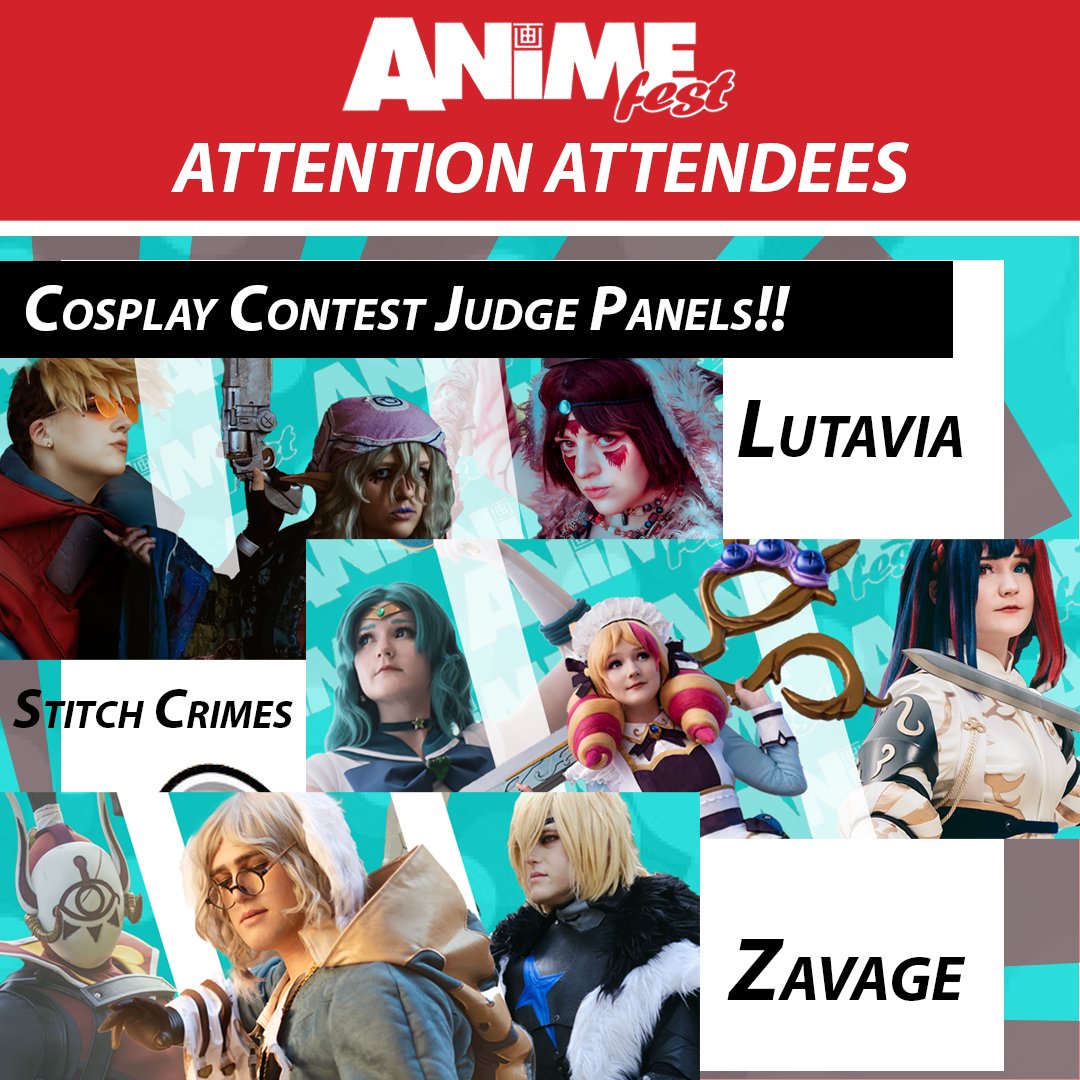 Be sure to stop by and check out our Cosplay Judges Panels over the weekend! 
- Friday, July 26 - 11am-12pm "It Has Pockets!: Cosplay Logistics" 
@lutaviacosplay
- Friday, July 26 - 12pm-1pm "Cosplay Contest 101: Behind the Curtain" 
@zavage_cosplay &amp; <a href="/stitchcrimes/">Sammi</a>