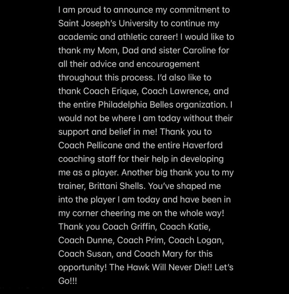 RianDotsey's tweet photo. Committed!! @CindyGriffin11 @KKuester15 @CoachDunne @CoachAshleyPrim @CoachSueMo @SJUHawks_WBB https://t.co/KCQufntSCd