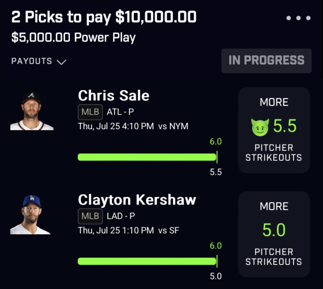 PickCityHQ's tweet photo. He cashed while I was typing the quoted tweet 😭

IM REALLY LIKE THAT 😈 4 DAYS IN A ROW NOW

Like, RT, Follow to be eligible to win $3,000 💸

Goodluck! 

#PrizePicks #GamblingX https://t.co/WHptj80PzR
