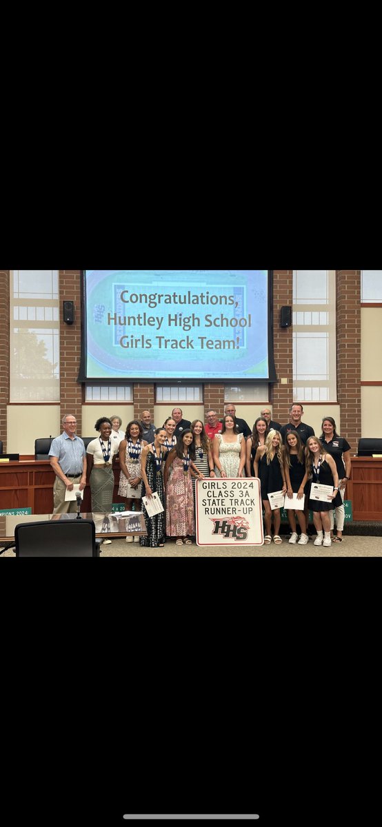 RedRaiders_GTF's tweet photo. Girls were recognized tonight by the Village! Thank you @HuntleyIllinois for recognizing our girls and celebrating their accomplishment! We’re so proud of this team and community! https://t.co/PlCKlwgXTb