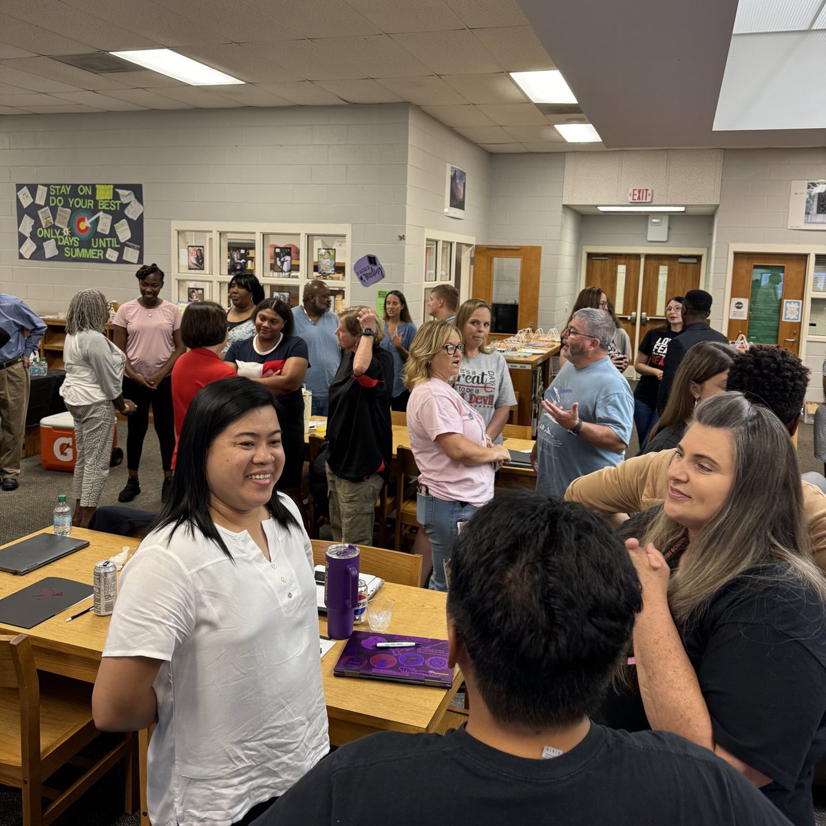 Dr_JSanders's tweet photo. Multiple Red Devil Educators were sighted today! It was so great welcoming our Teachers and Staff back to campus! We are PROUD to be fully staffed for the 24-25 school year and look forward to a great year as we continue our journey towards academic excellence! #BetterTodayGF 📚 https://t.co/R6qJ7RiiyD