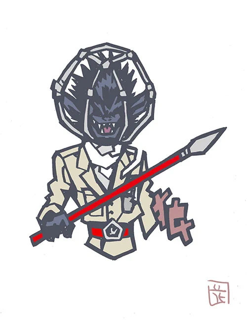 このタッチで怪人イラスト。  狼長官  #仮面ライダーストロンガー  #このタッチ #ファンアート
