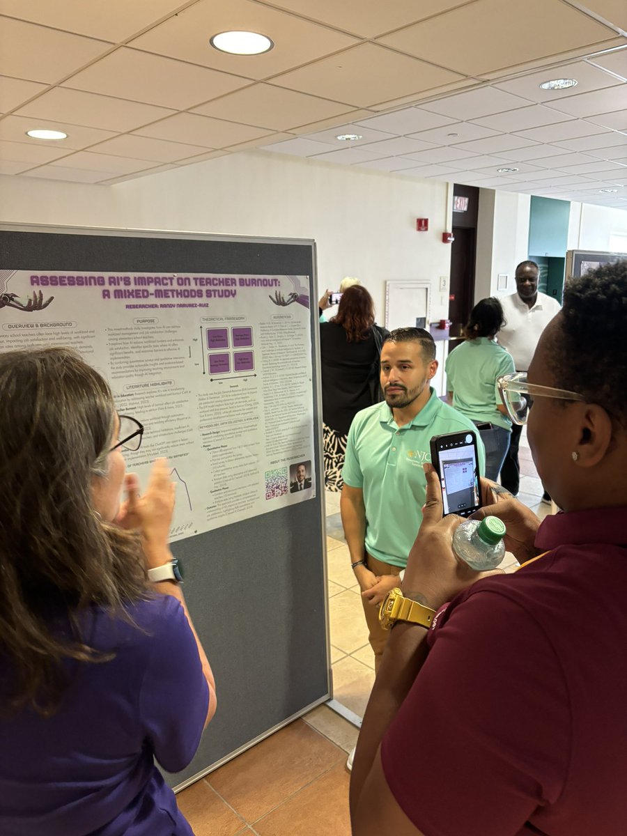 NJCUEdTech's tweet photo. Summer Institute DAY 4: Cohort 10’s poster session, and the Cohort 12 Showcase! Special thanks to all at NJCU who came to support our students in the poster session today! It was a wonderful day! Drone photo credit: Randy Narvaez-Ruiz #NJCUniversity #njcuedtech https://t.co/RAY82BkRYi