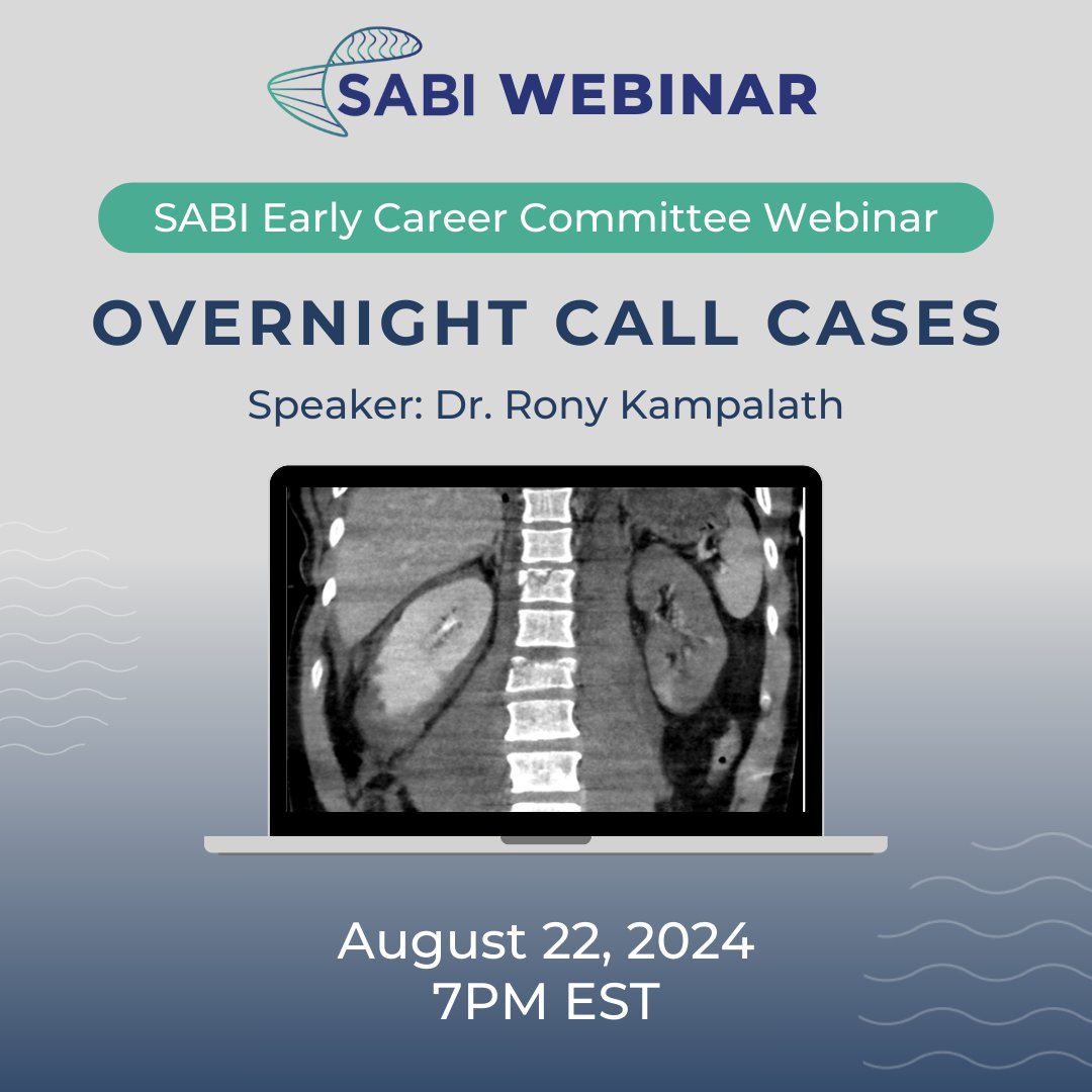 Join our "Overnight Call Cases" webinar featuring Dr. Rony Kampalath as he dives into critical abdominal &amp; pelvic findings you might encounter.

📅: Thursday, August 22, 2024
⏰: 7:00 pm EST

Register to join us here: bit.ly/3Yirjuk 

#radres #medtwiter #radedu #radxx