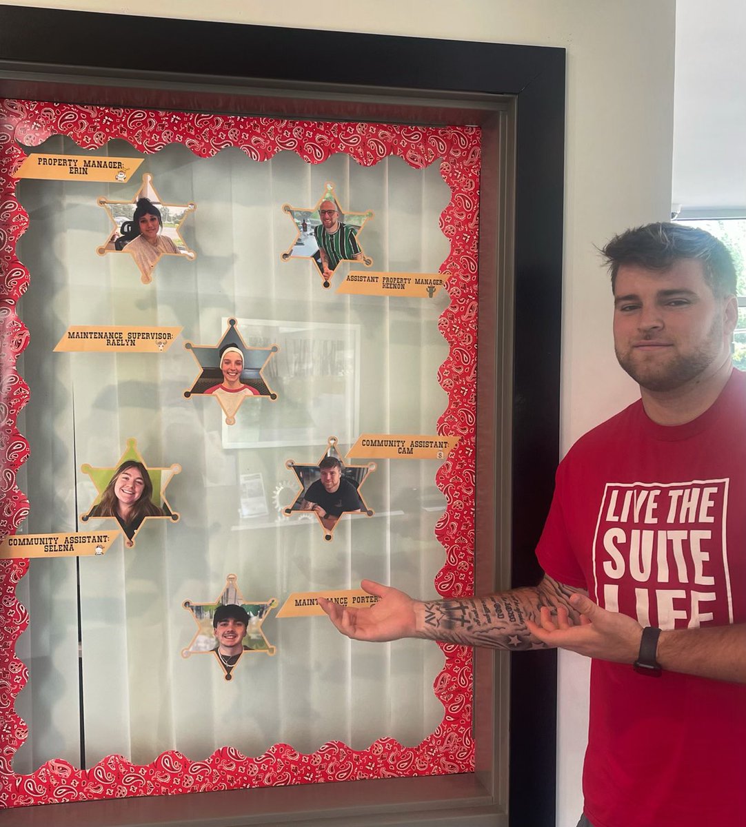 CSHudsonValley's tweet photo. YeeHawww! We started decorating for Move-In on August 15th! More decorating to come! 21 days until move-in!! 🤠🏜🌵
#TheSuiteLife #YeeHaw #LiveLearnRelax #CollegeHousing #StudentHousing #CollegeLife https://t.co/TV0xh0gPk1