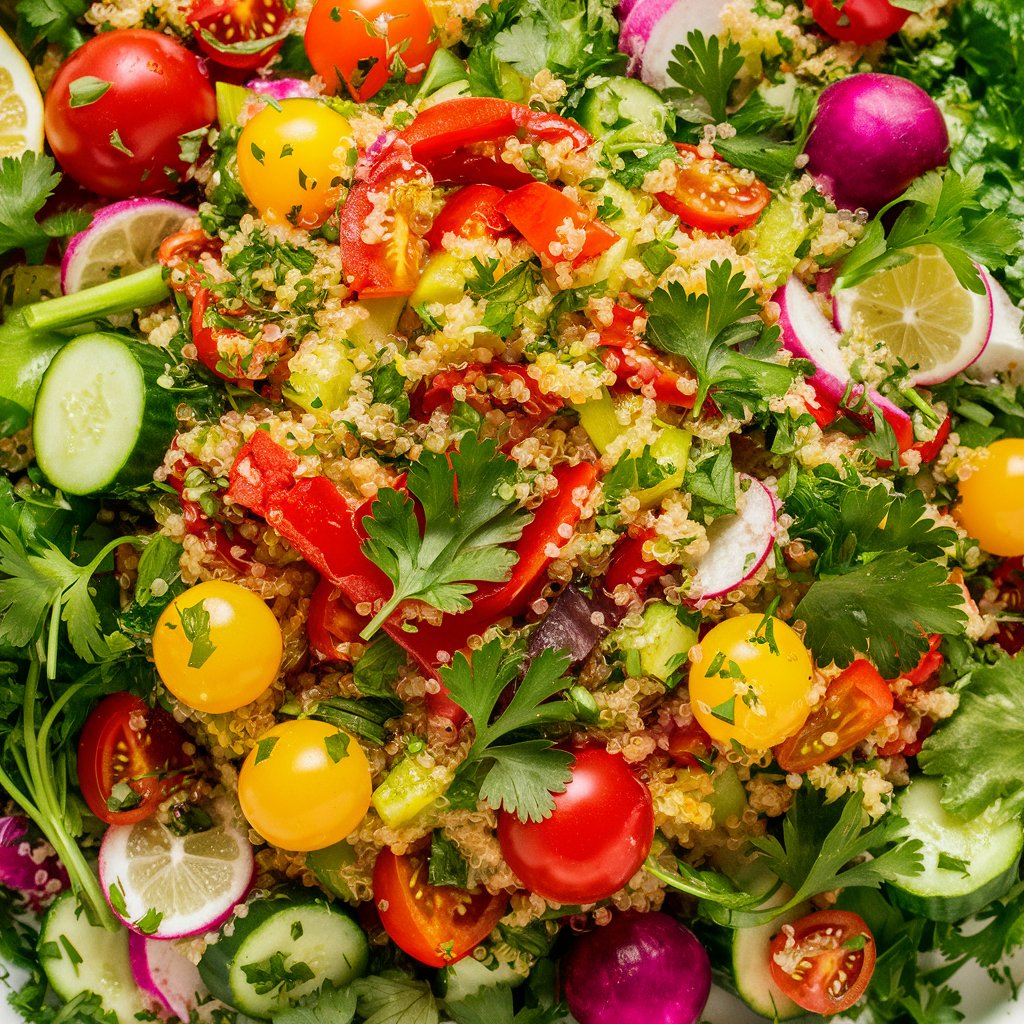 MainikSheladiya's tweet photo. 🌿 Ready to embrace a healthier lifestyle? Try this delicious quinoa salad with fresh, organic veggies! 🥗🍅 #HealthyEating #HomeCooking #OrganicRecipes #FitnessEnthusiasts https://t.co/8pt1Z4xezB