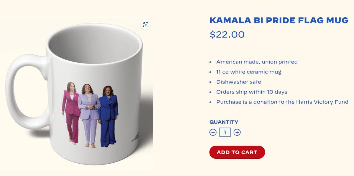 bookworm12k's tweet photo. It's kind of crazy seeing a presidential candidate acknowledge bisexuals this clearly. However, a triple Kamala in pantsuits isn't exactly my idea of a pride flag. It's just odd to turn a person into a pride flag if they aren't LGBT. https://t.co/VholkQPJPp
