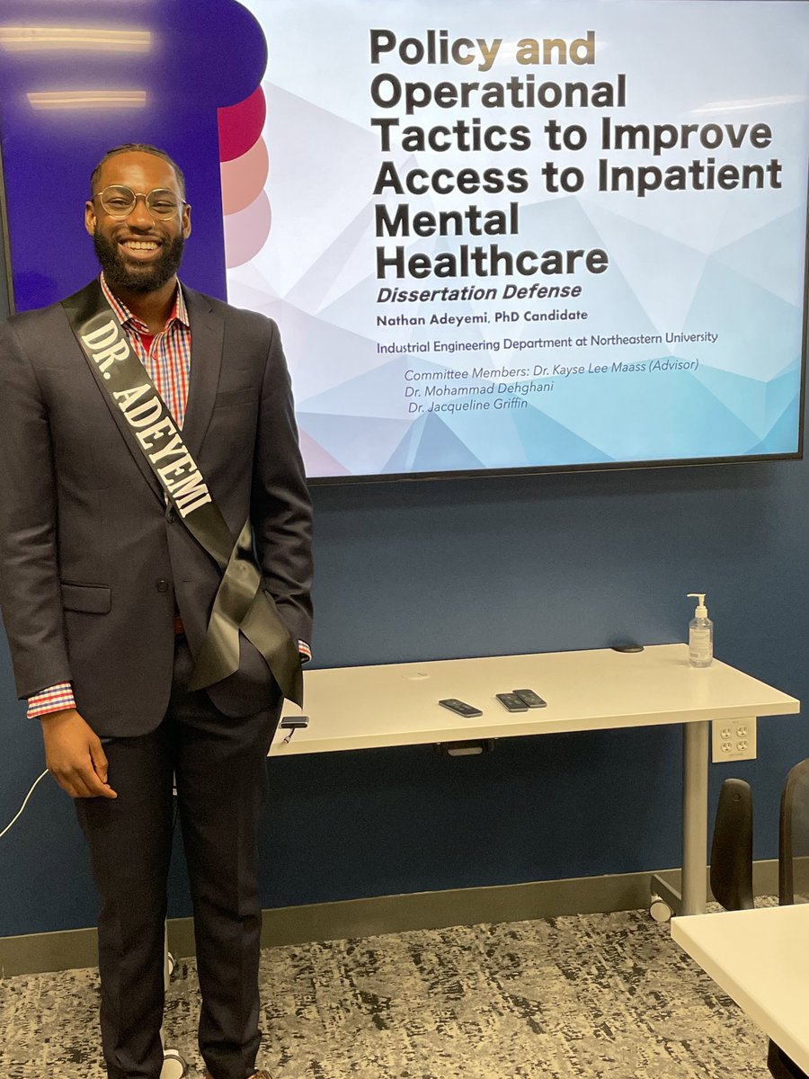 Kayse Lee Maass, PhD (@kaysemaass) on Twitter photo The BIGGEST OF  CONGRATULATIONS to Dr. <a href="/nathan_adeyemi/">Nathan Adeyemi, PhD</a>!! 🎉🎉🎉
He did such a fantastic job at his  Industrial Engineering PhD Dissertation Defense today! It might go down as one of the best attended defenses in history! There wasn’t an open seat in the room! The BIGGEST OF  CONGRATULATIONS to Dr. <a href="/nathan_adeyemi/">Nathan Adeyemi, PhD</a>!! 🎉🎉🎉
He did such a fantastic job at his  Industrial Engineering PhD Dissertation Defense today! It might go down as one of the best attended defenses in history! There wasn’t an open seat in the room!