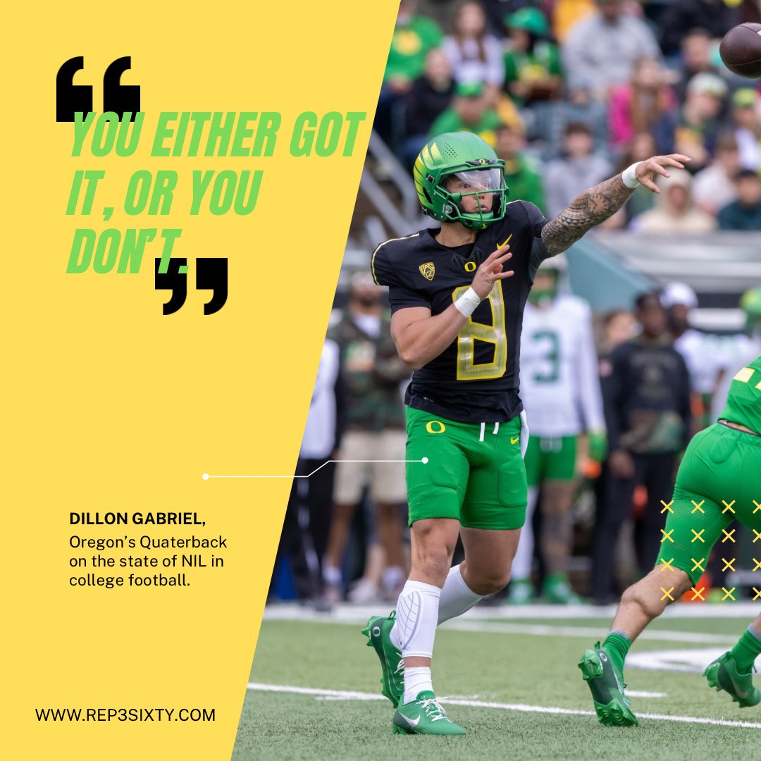 Oregon Duck Quarterback, Dillon Gabriel on the state of NIL in college football: