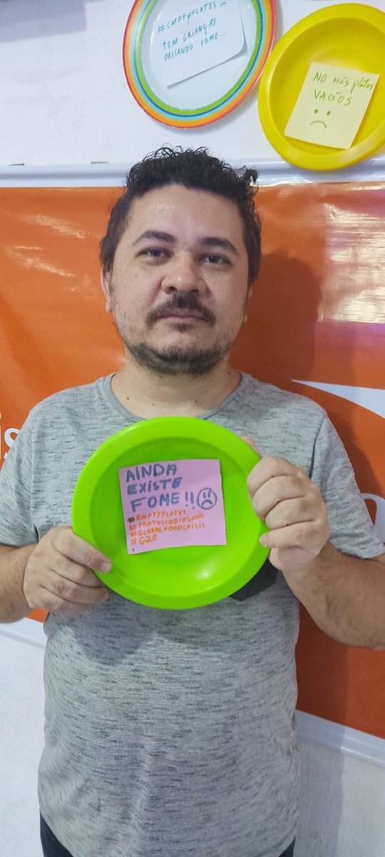 regis_pereira13's tweet photo. Iniciamos hoje a campanha #pratosvaziosnão . No mundo, 733 milhões de pessoas não têm o que comer. Precisamos de uma aliança global para enfrentar esse grande problema. Nenhum criança deve dormir sem ter o que comer. 

#emptyplates 
#hungryforaction 
#g20summit 
#enough 
#jachega https://t.co/Wj6nk8gAI6
