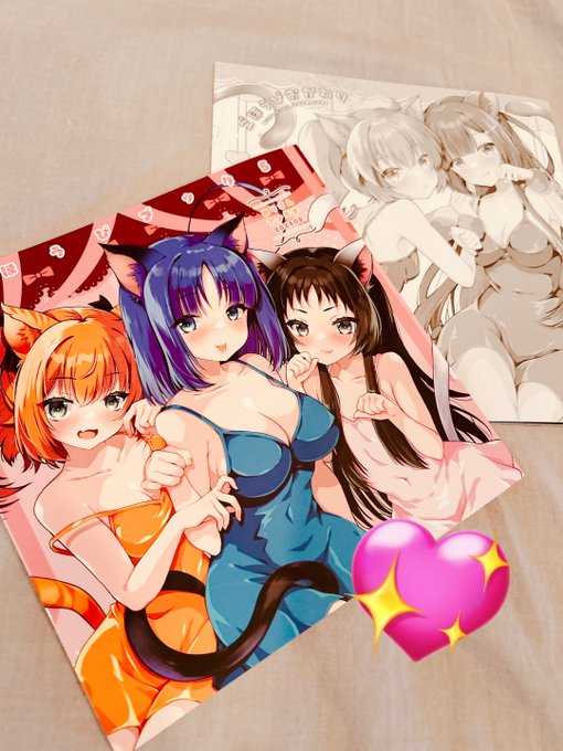 C104新刊表紙です🥰
正方形の可愛い本になりました!!2冊セットでコミケ、BOOTH通販限定です✨ 