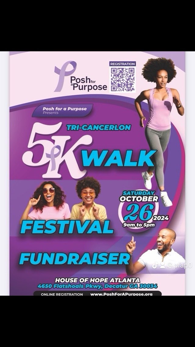 PoshForAPurpose's tweet photo. Come together to support a great cause and make a difference in the fight against cancer. 
Register now and help us create hope and change lives!

Register Here](https://t.co/hSsOn5dqWx)

#Tricancerlon #WalkForHope #CancerAwareness #HouseOfHopeAtlanta

We can’t wait to see you✨ https://t.co/SLdw3NECe7