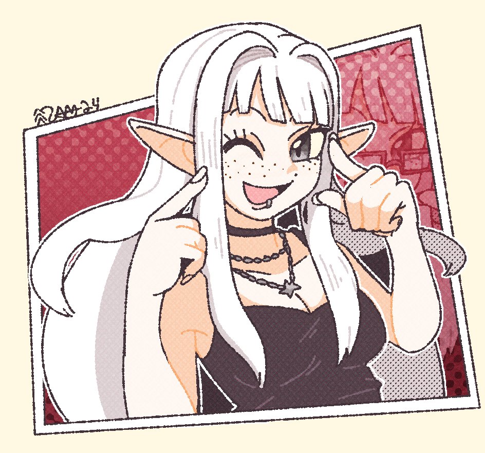 Ramathal_'s tweet photo. I had the honor of drawing @ValisElf with their new look. Really happy with this one 
#valistrations #ramathart https://t.co/erVhjC1SjW