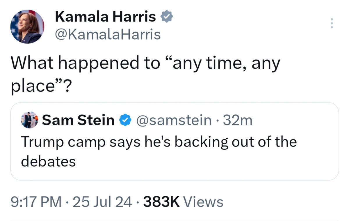 CalltoActivism's tweet image. Kamala ain&apos;t playing around. 🔥