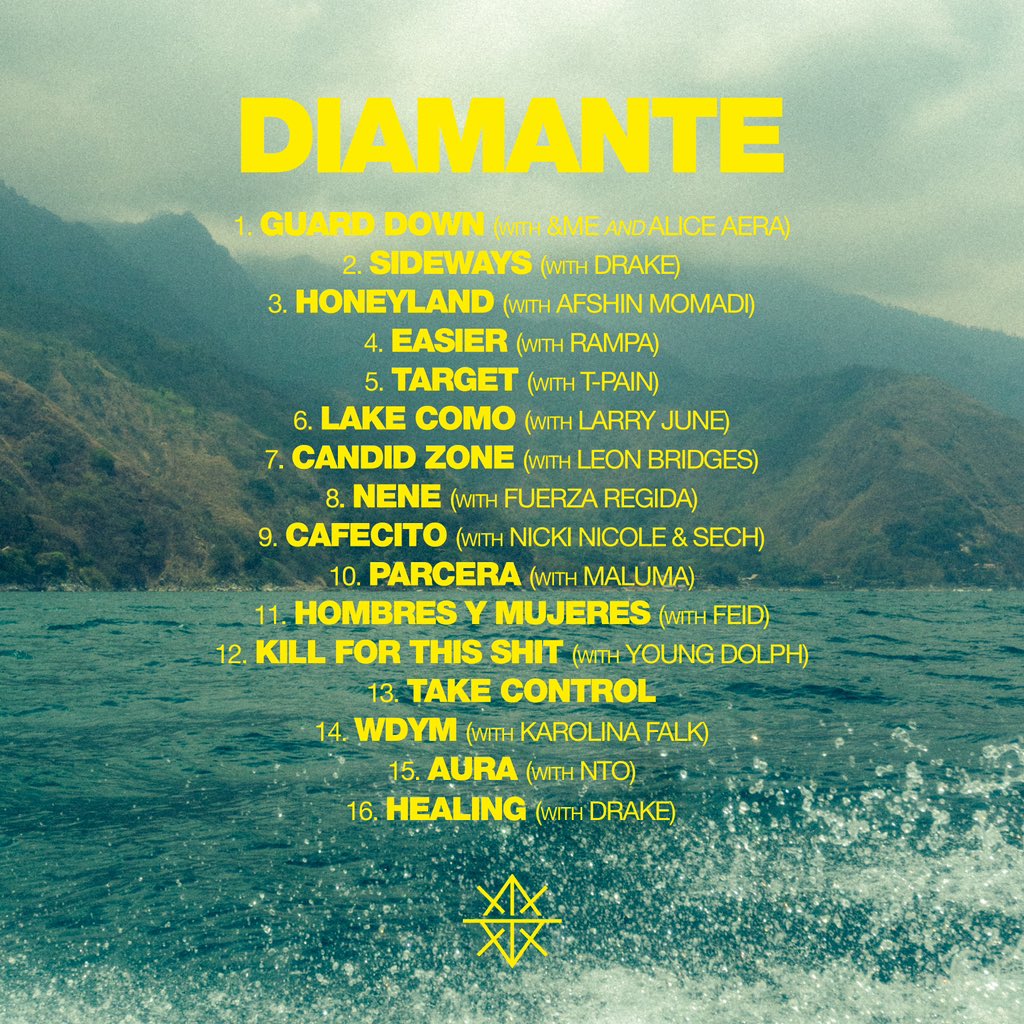 GordoSZN's tweet photo. FINAL TRACKLIST OF ARTIST AND COLLABORATORS ON DIAMANTE!! 💎🦉💎🦉💎🦉💎 https://t.co/JX0LIkCjSf