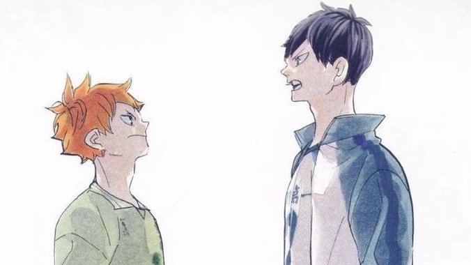 natobefly's tweet photo. ter o hinata e o kageyama sendo rivais no início e no final de haikyuu é puro cinema https://t.co/lMNXQb4ga8