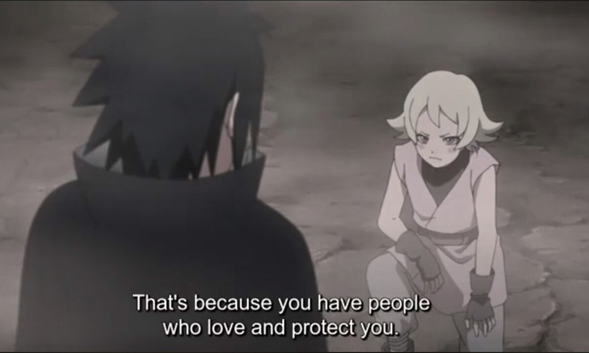 nickiventi's tweet photo. just sasuke thinking about sakura first when chino talked about people who love and protect him https://t.co/lBDJ0EBSz4