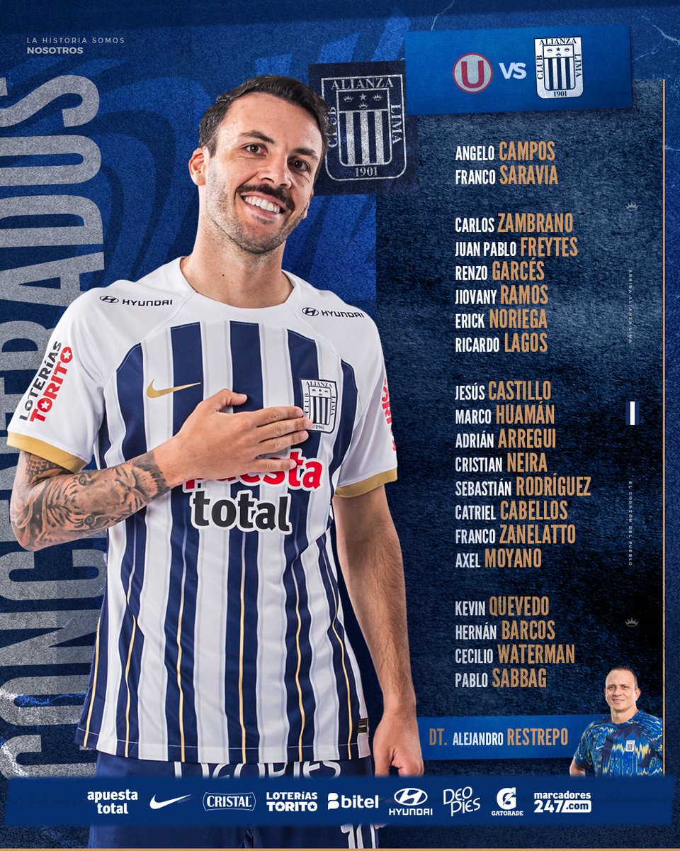 ClubALoficial's tweet photo. 📋𝗖𝗢𝗡𝗩𝗢𝗖𝗔𝗗𝗢𝗦. 

Esta es la lista de jugadores convocados para el partido de mañana ante Universitario. 

#ConAlianzaSiempre 
#ComprometidosConElALiento https://t.co/qEDlcUTerT