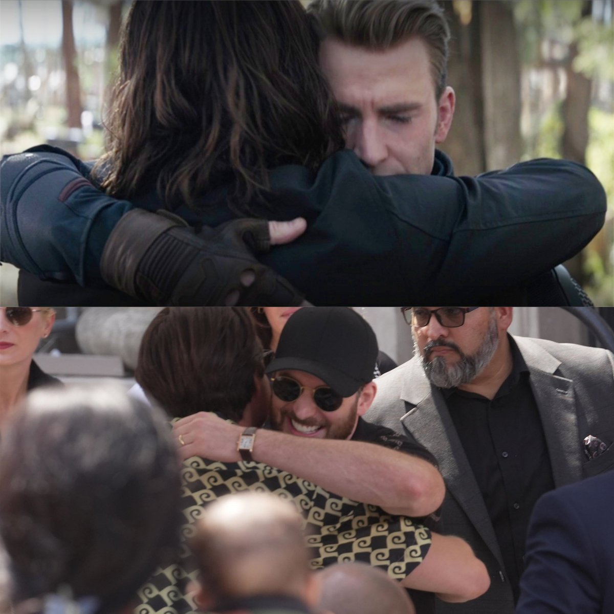 barnesmilf's tweet photo. from a sad goodbye hug to a happy greeting hug, we can now finally rest 🙏 https://t.co/8pMj5iPpWZ