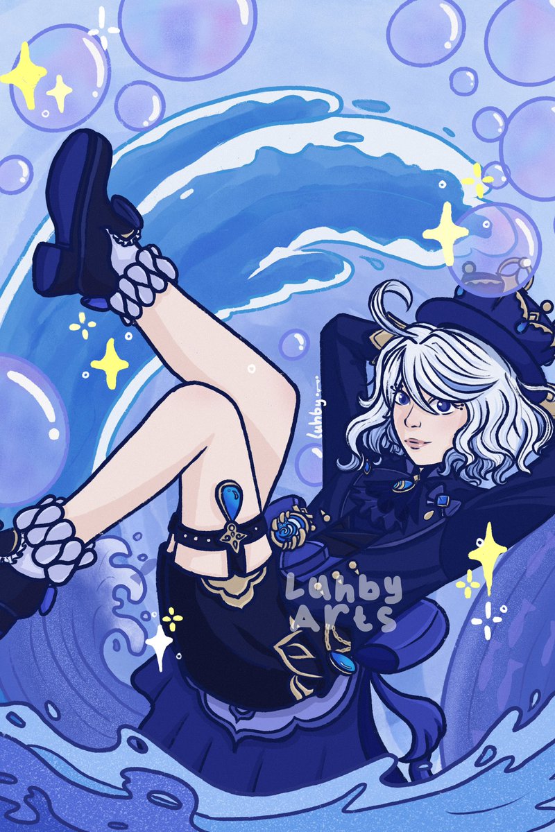 luhby_arts's tweet photo. Furina baby 🩵💙🤍 https://t.co/J8dE4ecHBV