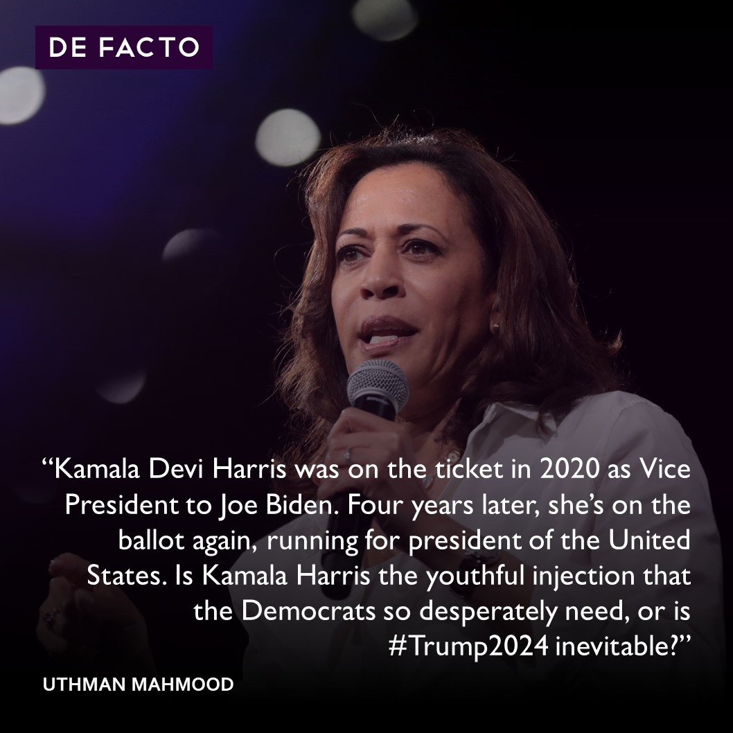 📌Is Kamala Harris the right candidate for the democrats in order to beat Trump?
📢Read our own in depth evaluation written by Uthman Mahmood on our substack:
defactomagazine.substack.com

#Kamala2024 #Kamala #KamalaBorderCzar
#Democrats #Trump