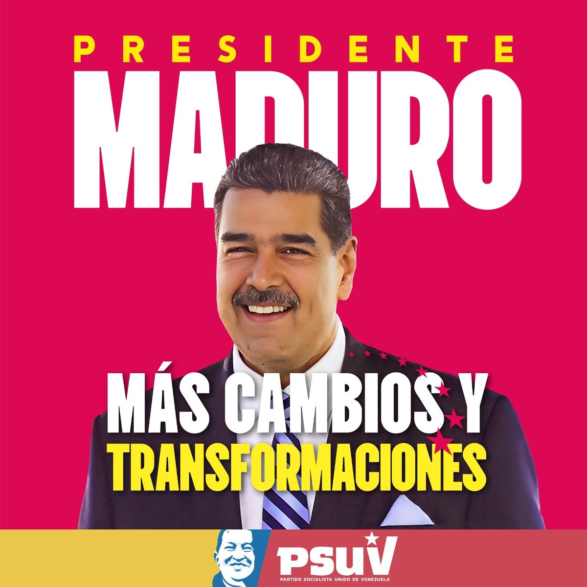 UNoticias's tweet photo. #ANUNCIO - En tiempos de desafíos, Nicolás Maduro ha demostrado su firmeza y determinación para garantizar un futuro seguro y lleno de oportunidades para todas y todos. 

¡Más cambios, más transformaciones!

https://t.co/8B4Kp71vyt https://t.co/kRzPahMsG0