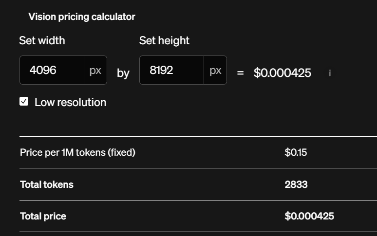 Apparently to <a href="/OpenAI/">OpenAI</a> "free" actually means "$250" and "85 tokens" actually means "2833 tokens."

Maybe I'm just being a salty cheapskate hobbyist, but doesn't this seem like false advertising? Esp. the image tokens--you won't know you're being overcharged until it's too late
