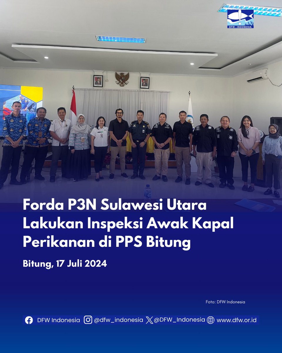 DFW_Indonesia's tweet photo. Pada 17 Juli 2024, Forda P3N Sulut telah melaksanakan Inspeksi Bersama Ketenagakerjaan diatas kapal perikanan bersama dengan DFW Indonesia. 

Yuk baca lebih lanjut di https://t.co/97LyuOfLXO

#ketenagakerjaan #abkperikanan #hakpekerja #K3 https://t.co/k4WLDbuKkE
