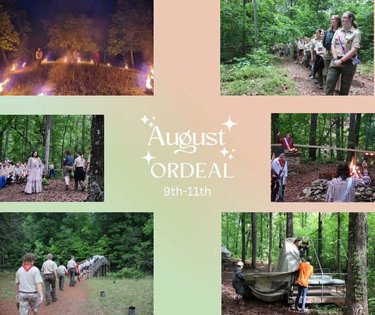 Eswau560's tweet photo. We are excited to see YOU at August Ordeal! Don’t forget to register online at https://t.co/CG86FzVArW https://t.co/4ffqGe98r3