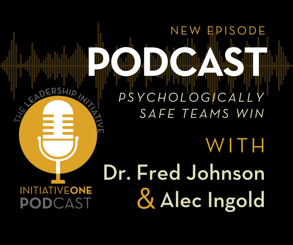 InitiativeOne Leadership Institute (@initiativeone) on Twitter photo "When a team feels psychologically safe, the entire team starts sharpening each other." - Dr. Fred Johnson
Listen to this episode of the Leadership Initiative Podcast where <a href="/dr_fredjohnson/">Dr. Fred Johnson</a> chats with #NFL player, Alec Ingold.
youtu.be/0RvRX2buJXk?si… "When a team feels psychologically safe, the entire team starts sharpening each other." - Dr. Fred Johnson
Listen to this episode of the Leadership Initiative Podcast where <a href="/dr_fredjohnson/">Dr. Fred Johnson</a> chats with #NFL player, Alec Ingold.
youtu.be/0RvRX2buJXk?si…