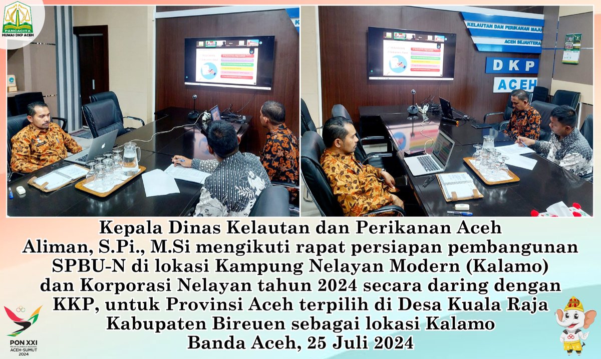 DkpAceh's tweet photo. Ka. DKP Aceh Aliman, S.Pi., https://t.co/ayo1q7ZgQr mengikuti rapat persiapan pembangunan SPBU-N di lokasi Kalamo dan Korporasi Nelayan tahun 2024 secara daring dengan KKP, Provinsi Aceh terpilih di Desa Kuala Raja Kabupaten Bireuen sebagai lokasi Kalamo
#dkpaceh https://t.co/fUxXitPKFn