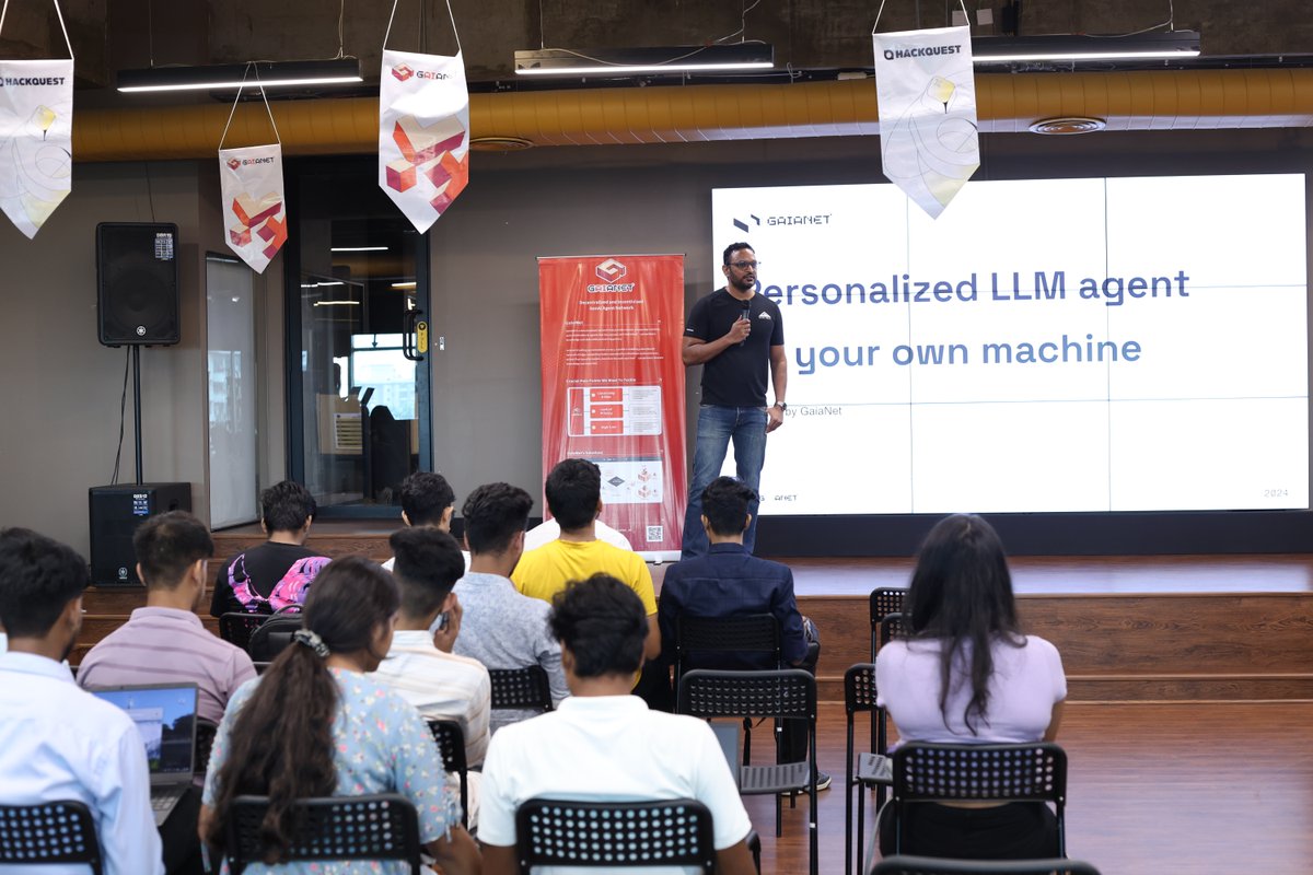 Gaianet_AI's tweet photo. Recently, 100+ developers were introduced to Gaia by our Community Director, @narayananratish in Delhi with @hackquest! There were over 100 minutes of Gaia ambassador's live demos, and we couldn't have done it without YOU! 🙌

Thank you for your support! 🫶 Stay tuned for more! https://t.co/kTuEmQymLn