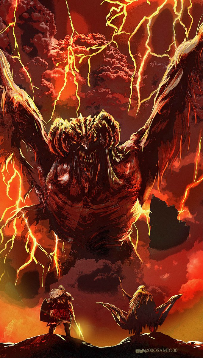 00oSamio00's tweet image. " Bayle! Vile Bayle!
O terror incarnate! Behold, a true drake warrior! And I, Igon! 
Your fears made flesh!"
#ELDENRING