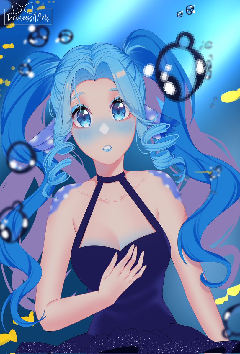princessaarts's tweet photo. Finished this 2 days ago! Became busy since school has started. Good luck to everyone with their classes! 

Congratulations again @Dazilyia for winning the raffle! 🐟🐬🐋

#artmoots #artshare https://t.co/Rx9ALbRYeS