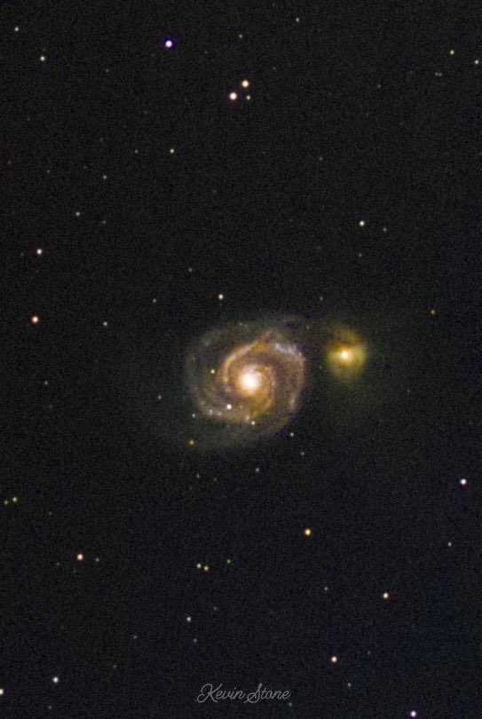 realkevinstone's tweet photo. The Whirlpool Galaxy https://t.co/IuvYssZD7a