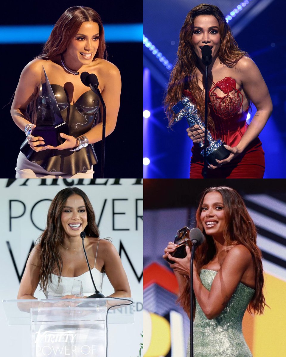 Anitta sendo a primeira artista brasileira a ganhar:

VMA ✅
AMAS ✅
Power of Woman ✅
Agente de Câmbio ✅

A MAIOR!
