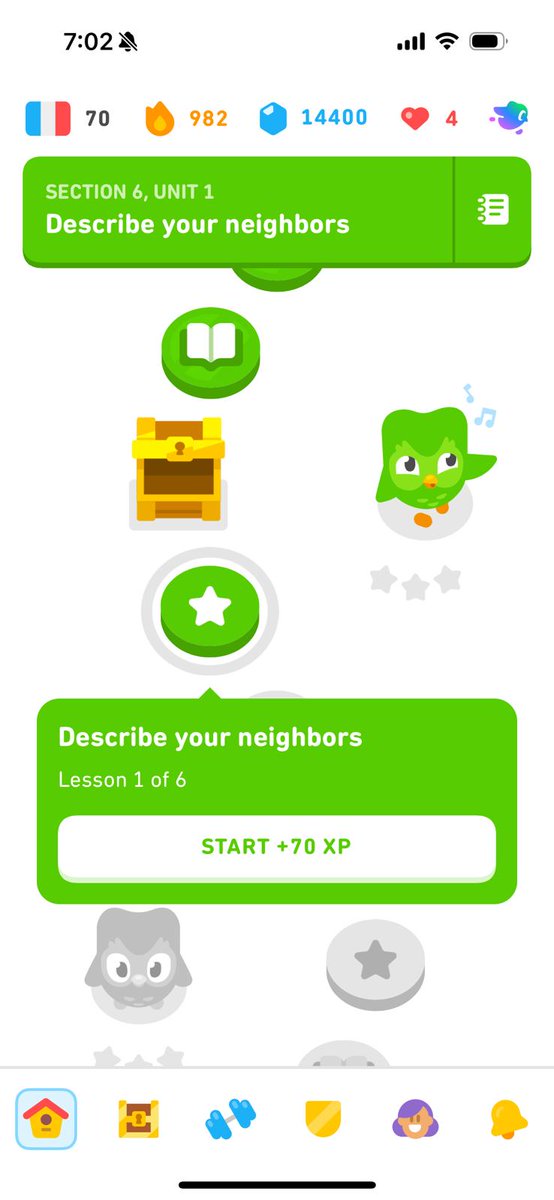 olimpia1lli's tweet photo. @duolingo why do I get more than twice XP for the same unit on iOS vs Android?? 😅 https://t.co/eFHk6uMsAh